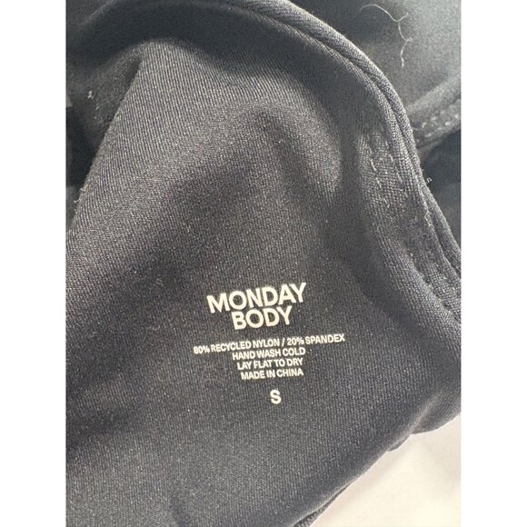 MONDAY Swimwear Body Zion Bra in Black Ivory Jersey - Picture 5 of 5